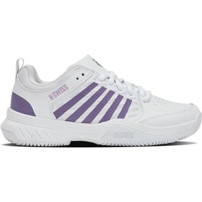 K-Swiss Damen Court Express 2 Clay Tennis Shoe, White/Purple Haze/Neon Lavender, 41.5 EU K-Swiss Damen Court Express 2 Clay Tennis Shoe, White/Purple Haze/Neon Lavender, 41.5 EU