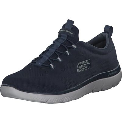 Skechers Herren Summits Louvin Turnschuhe, Navy Mesh/Pu/Trim, 42 EU Skechers Herren Summits Louvin Turnschuhe, Navy Mesh/Pu/Trim, 42 EU