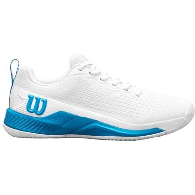 WILSON Rush Pro 4.5 Oz Herren-Tennisschuhe, Dynamische Unterstützung und Dämpfung, Außergewöhnliche Stabilität, Atmungsaktiver Komfort, Weiß/Atomic Blue, Größe 10,5 WILSON Rush Pro 4.5 Oz Herren-Tennisschuhe, Dynamische Unterstützung und Dämpfung, Außergewöhnliche Stabilität, Atmungsaktiver Komfort, Weiß/Atomic Blue, Größe 10,5