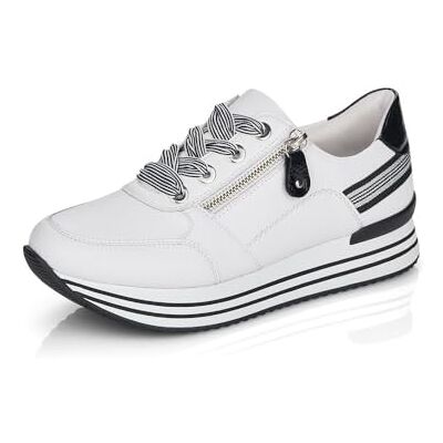 Remonte Damen Low-Top Sneaker D1312, Frauen Halbschuhe,lose Einlage,Turnschuhe,Laufschuhe,Freizeit,sportlich,straßenschuhe,Weiss Kombi (80),39 EU Remonte Damen Low-Top Sneaker D1312, Frauen Halbschuhe,lose Einlage,Turnschuhe,Laufschuhe,Freizeit,sportlich,straßenschuhe,Weiss Kombi (80),39 EU