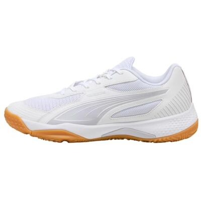 Puma Unisex Solarflash Iii W+ Indoor Court Shoe, White Lilac Crush Berry, 38.5 EU Puma Unisex Solarflash Iii W+ Indoor Court Shoe, White Lilac Crush Berry, 38.5 EU