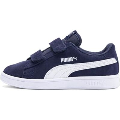 Puma Unisex Kinder Smash v2 SD V PS Niedrig, Peacoat- White, 35 EU Puma Unisex Kinder Smash v2 SD V PS Niedrig, Peacoat- White, 35 EU