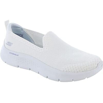 Skechers Damen GO Walk Flex Bright Summer Sneaker, White Textile/Trim, 36 EU Skechers Damen GO Walk Flex Bright Summer Sneaker, White Textile/Trim, 36 EU