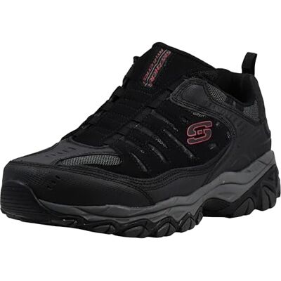 Skechers Herren Afterburn M. Fit Wonted Slipper, Schwarz/Dunkelgrau, 42 EU X-Weit Skechers Herren Afterburn M. Fit Wonted Slipper, Schwarz/Dunkelgrau, 42 EU X-Weit