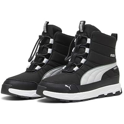 Puma Unisex Kinder Evolve Boot Puretex Jr Sneaker, Black Ash Gray White, 38.5 EU Puma Unisex Kinder Evolve Boot Puretex Jr Sneaker, Black Ash Gray White, 38.5 EU