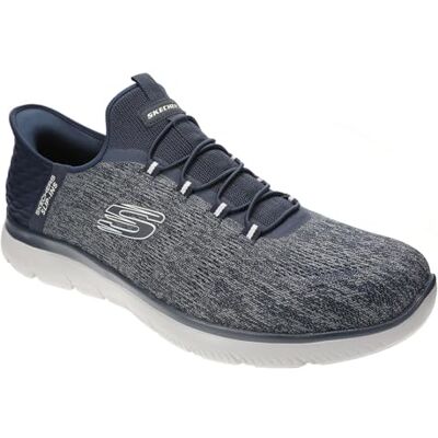 Skechers , Summits Key Pace, Hands Free Slip-In Sneaker für Herren, Marineblau, 9 Wide Skechers , Summits Key Pace, Hands Free Slip-In Sneaker für Herren, Marineblau, 9 Wide