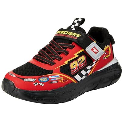 Skechers Boys Sneaker, Schwarzes Synthetisches Textil, roter Besatz, 41 EU Skechers Boys Sneaker, Schwarzes Synthetisches Textil, roter Besatz, 41 EU