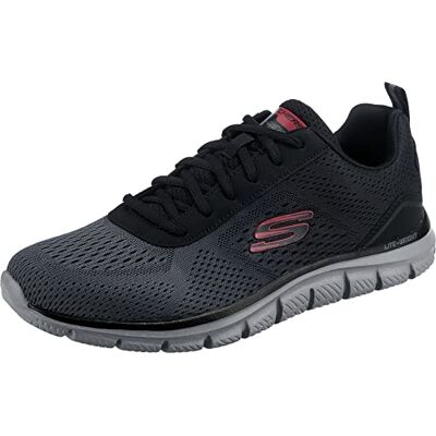 Skechers Herren Track Ripkent Sneaker, Black Mesh Charcoal Trim, 47.5 EU Skechers Herren Track Ripkent Sneaker, Black Mesh Charcoal Trim, 47.5 EU