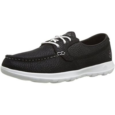 Skechers Damen Go Walk Lite-Eclipse Bootsschuh, Schwarz/Weiß, 38 EU Skechers Damen Go Walk Lite-Eclipse Bootsschuh, Schwarz/Weiß, 38 EU