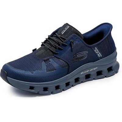 Skechers Herren Glide-Step Pro Slip-InTurnschuhe, Nvy Mesh/Hotmelt/Charcoal, 44 EU Skechers Herren Glide-Step Pro Slip-InTurnschuhe, Nvy Mesh/Hotmelt/Charcoal, 44 EU