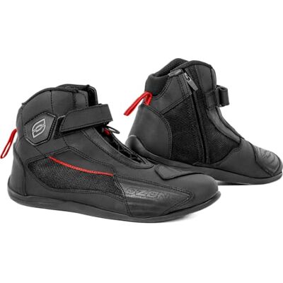 OZONE MOTO City Motorradstiefel Herren und Damen PU Leder Verstärkte Knöchel und Fersen Langer Reißverschluss Reflektierende Elemente Größen bis 48 OZONE MOTO City Motorradstiefel Herren und Damen PU Leder Verstärkte Knöchel und Fersen Langer Reißverschluss Reflektierende Elemente Größen bis 48