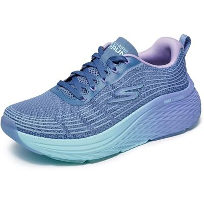 Skechers Max Cushioning Elite 2.0 Speed Play Sneaker, Blau/Lavendel, 41 EU Skechers Max Cushioning Elite 2.0 Speed Play Sneaker, Blau/Lavendel, 41 EU