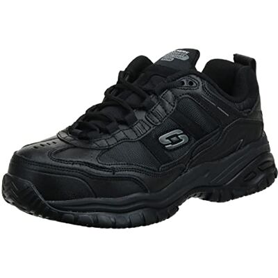 Skechers Herren Soft Stride Grinnel Trainers, Black Leather/Black Mesh, 43 EU Skechers Herren Soft Stride Grinnel Trainers, Black Leather/Black Mesh, 43 EU