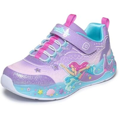Skechers Mädchen Mermaid Dreams Turnschuhe, Lavender Sparkle Mesh/Multi Trim, 31 EU Skechers Mädchen Mermaid Dreams Turnschuhe, Lavender Sparkle Mesh/Multi Trim, 31 EU