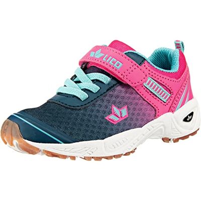 Lico Unisex Kinder Barney Vs Sneaker, Marine Pink Türkis, 35 EU Lico Unisex Kinder Barney Vs Sneaker, Marine Pink Türkis, 35 EU