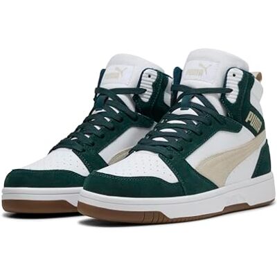 Puma Unisex Rebound V6 SdSneaker, White Desert Dust Green Terrain, 42 EU Puma Unisex Rebound V6 SdSneaker, White Desert Dust Green Terrain, 42 EU