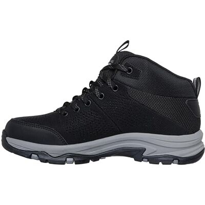 Skechers Damen Trego Trail Destination Wanderschuh, Schwarzer Synthetik-Textil-Holzkohlebesatz, 37.5 EU Skechers Damen Trego Trail Destination Wanderschuh, Schwarzer Synthetik-Textil-Holzkohlebesatz, 37.5 EU