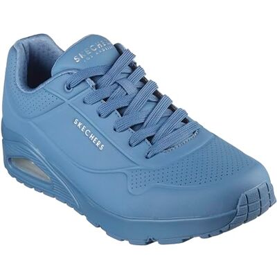 Skechers Herren UNO Stand on Air Sneaker, Blaues Durabuck-Mesh, 40 EU Skechers Herren UNO Stand on Air Sneaker, Blaues Durabuck-Mesh, 40 EU