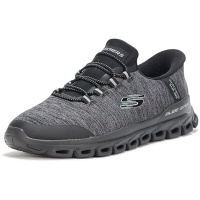 Skechers Herren Glide-Step Zefyr Hands Free Slip-in Sneaker, Dunkelgrau/Schwarz, 43 EU Skechers Herren Glide-Step Zefyr Hands Free Slip-in Sneaker, Dunkelgrau/Schwarz, 43 EU
