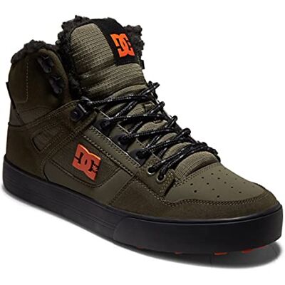 DC Shoes Herren Pure High-top Sneaker, Dusty Olive Orange, 41 EU DC Shoes Herren Pure High-top Sneaker, Dusty Olive Orange, 41 EU