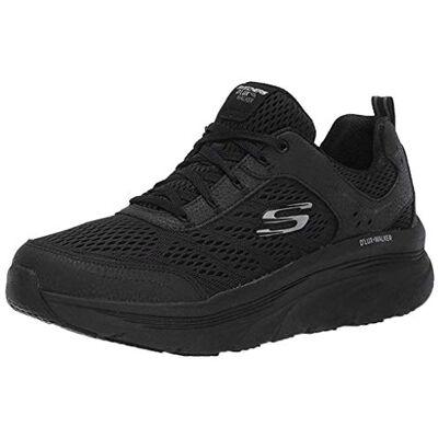Skechers Damen D'lux Walker Infinite Motion sneakers,sports shoes, Black Leather Mesh Trim, 41 EU Skechers Damen D'lux Walker Infinite Motion sneakers,sports shoes, Black Leather Mesh Trim, 41 EU