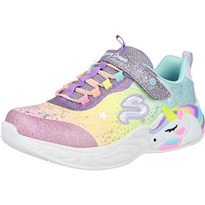 Skechers Mädchen Unicorn Dreams Sneaker, Purple Textile Multi Trim, 27 EU Skechers Mädchen Unicorn Dreams Sneaker, Purple Textile Multi Trim, 27 EU