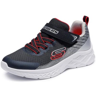 Skechers Microspec II Zovrix 403924L-BKSR, Boy Sneakers,Sports Shoes, Black, 35 EU Skechers Microspec II Zovrix 403924L-BKSR, Boy Sneakers,Sports Shoes, Black, 35 EU