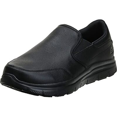 Skechers Herren Flex Advantage Sr Bronwood Trainers, Black Leather, 42 EU Skechers Herren Flex Advantage Sr Bronwood Trainers, Black Leather, 42 EU