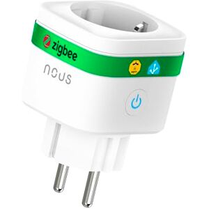 NOUS A7Z ZigBee Smart Steckdose mit Energieüberwachung, 16A, App- & Sprachsteuerung, Zeitplan & Timer, Kompatibel mit Alexa, Google Home, Home Assistant, Tuya, ZigBee-Hub Erforderlich, 1 Pack NOUS A7Z ZigBee Smart Steckdose mit Energieüberwachung, 16A, App- & Sprachsteuerung, Zeitplan & Timer, Kompatibel mit Alexa, Google Home, Home Assistant, Tuya, ZigBee-Hub Erforderlich, 1 Pack