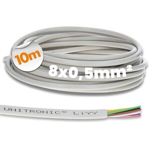Lapp 10 Meter 0028508 LiYY Steuerleitung 8x0,5 mm² I Datenkabel I LED Verlängerung Kabel I Signalkabel 8 adrig I Klingelkabel I Datenleitung Lapp 10 Meter 0028508 LiYY Steuerleitung 8x0,5 mm² I Datenkabel I LED Verlängerung Kabel I Signalkabel 8 adrig I Klingelkabel I Datenleitung