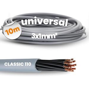 Lapp 10 Meter 1119853 Ölflex Classic 110 PVC Steuerleitung 3x1 mm² ohne grün-gelben Schutzleiter I Steuerkabel 3 adrig I Kabel 3 adrig Lapp 10 Meter 1119853 Ölflex Classic 110 PVC Steuerleitung 3x1 mm² ohne grün-gelben Schutzleiter I Steuerkabel 3 adrig I Kabel 3 adrig
