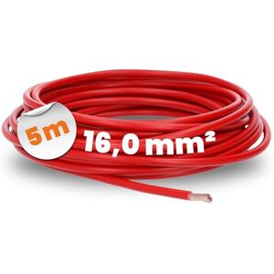Lapp 5 Meter 4520046 H07V-K 16,0 mm² rot I Verdrahtungsleitung I Aderleitung flexibel I PVC-Einzelader I Litze 16mm2 I Verdrahtung Lapp 5 Meter 4520046 H07V-K 16,0 mm² rot I Verdrahtungsleitung I Aderleitung flexibel I PVC-Einzelader I Litze 16mm2 I Verdrahtung