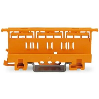 WAGO Befestigungsadapter 221-510 Befestigungs-Adapter der Serie 221 (6 mm²), zur Montage auf TS 35, 10 Stück, für Schraubbefestigung, orange WAGO Befestigungsadapter 221-510 Befestigungs-Adapter der Serie 221 (6 mm²), zur Montage auf TS 35, 10 Stück, für Schraubbefestigung, orange