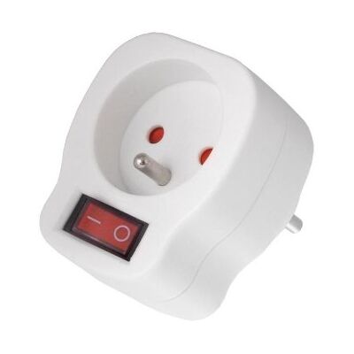 Maclean MCE13 - Type E, 1 Anschlussdose - Steckdose mit Schalter Maclean MCE13 - Type E, 1 Anschlussdose - Steckdose mit Schalter