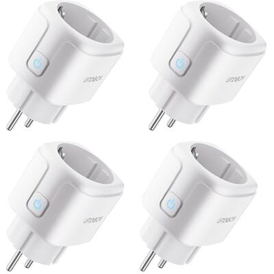 UPXNBOR Smart Steckdose, 16A Smart Home WLAN Steckdose mit Strommessung, Alexa Socket Funktioniert mit Alexa, Google Home, Timer & APP Fernzugriff, Kein Hub notwendig, Nur 2.4GHz WiFi (4er Pack) UPXNBOR Smart Steckdose, 16A Smart Home WLAN Steckdose mit Strommessung, Alexa Socket Funktioniert mit Alexa, Google Home, Timer & APP Fernzugriff, Kein Hub notwendig, Nur 2.4GHz WiFi (4er Pack)