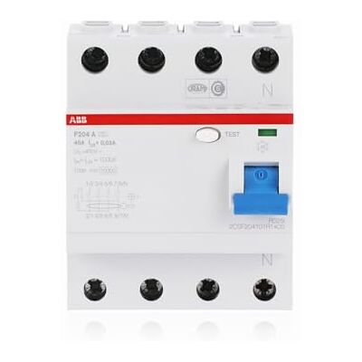 ABB F204A-40/0,03 Fehlerstromschutzschalter 4-polig 40A 30mA 0,03A FI-Schutzschalter (2CSF204101R1400) ABB F204A-40/0,03 Fehlerstromschutzschalter 4-polig 40A 30mA 0,03A FI-Schutzschalter (2CSF204101R1400)