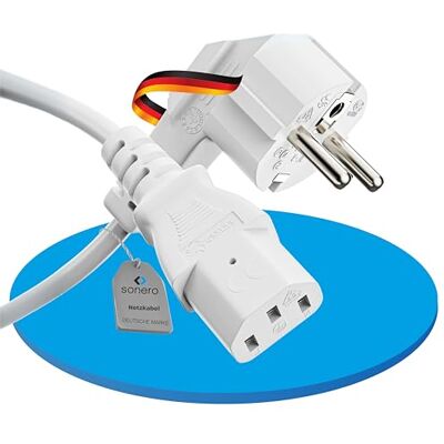 SONERO SON SGC13G-010W - Stromkabel - 90° Stecker SONERO SON SGC13G-010W - Stromkabel - 90° Stecker