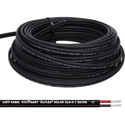 Lapp Kabel Bund ÖLFLEX SOLAR XLS-R T BK/RD Solarkabel Zwillingsleitung 20m 2x2.5mm² Lapp Kabel Bund ÖLFLEX SOLAR XLS-R T BK/RD Solarkabel Zwillingsleitung 20m 2x2.5mm²