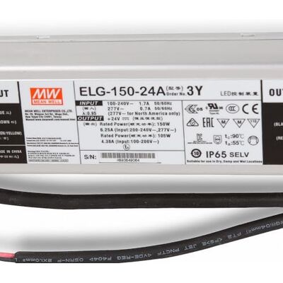 MEAN WELL ELG-150-24A-3Y LED Netzteil Trafo SNT 26.4 V/DC/0-6.25 A/ 150W IP65 Transformator für Beleuchtung MEAN WELL ELG-150-24A-3Y LED Netzteil Trafo SNT 26.4 V/DC/0-6.25 A/ 150W IP65 Transformator für Beleuchtung