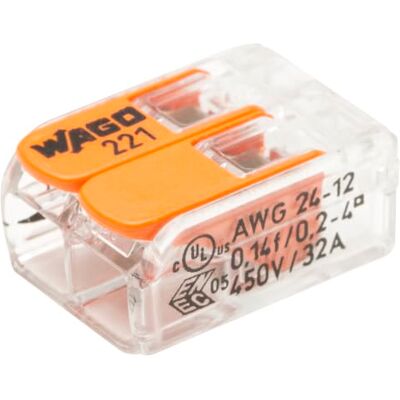 WAGO Box mit 50 -Anschlussklemmen 2 Leiter Serie 221 Einfache und sichere Installation für alle Ihre Elektroprojekte WAGO Box mit 50 -Anschlussklemmen 2 Leiter Serie 221 Einfache und sichere Installation für alle Ihre Elektroprojekte