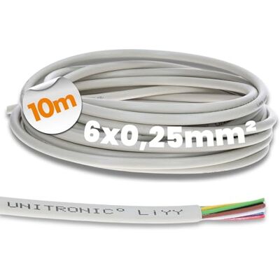 Lapp 10m LiYY Datenleitung 6x0,25 mm² Steuerleitung & Signalkabel Unitronic 6-adriges Mehradriges Kabel für Elektronik Flexibles Lötkabel für Platinen Klingelkabel für Innenräume Lapp 10m LiYY Datenleitung 6x0,25 mm² Steuerleitung & Signalkabel Unitronic 6-adriges Mehradriges Kabel für Elektronik Flexibles Lötkabel für Platinen Klingelkabel für Innenräume