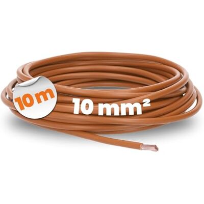 Lapp 10m H07V-K 10 mm² Braun Flexible Aderleitung PVC-Einzelader Feindrähtige Litze 1x10mm2 zur Verdrahtung von Schaltschränken, Leuchten & Steuergeräten HAR-geprüfte Qualität Lapp 10m H07V-K 10 mm² Braun Flexible Aderleitung PVC-Einzelader Feindrähtige Litze 1x10mm2 zur Verdrahtung von Schaltschränken, Leuchten & Steuergeräten HAR-geprüfte Qualität