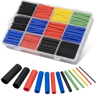 Carehabi Schrumpfschlauch set, 800 Stück Schrumpfschläuche Wasserdicht Heat Shrink Tube Sortiment Schwarz Blau Rot Gelb Grün 1-13mm für Kabel isolierung Ladekabel Carehabi Schrumpfschlauch set, 800 Stück Schrumpfschläuche Wasserdicht Heat Shrink Tube Sortiment Schwarz Blau Rot Gelb Grün 1-13mm für Kabel isolierung Ladekabel