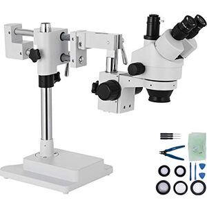 VEVOR 3,5X-90X Simul Focal Trinocular Zoom Stereo Microscope Al-Zn-Legierung 360 Grad Drehbar Trinokulares Stereomikroskop Dual Armstativ Labor Video Mikroskop Zwei höhenverstellbar Ständer Zubehör VEVOR 3,5X-90X Simul Focal Trinocular Zoom Stereo Microscope Al-Zn-Legierung 360 Grad Drehbar Trinokulares Stereomikroskop Dual Armstativ Labor Video Mikroskop Zwei höhenverstellbar Ständer Zubehör