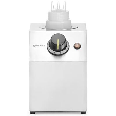 HENDI , Saucenwärmer, einzeln, mit Spenderflasche, zum Erhitzen von Saucen und Schokolade, Temperaturbereich: 30° bis 65°C, Schokoladenwärmer, 0,65L, 230V/200W, 150x223x(H)282mm, Edelstahl, LDPE HENDI , Saucenwärmer, einzeln, mit Spenderflasche, zum Erhitzen von Saucen und Schokolade, Temperaturbereich: 30° bis 65°C, Schokoladenwärmer, 0,65L, 230V/200W, 150x223x(H)282mm, Edelstahl, LDPE
