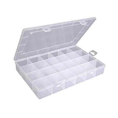 hünersdorff 601500 Sortimentskasten, Sortimentskasten PP-Eco mit 24 Fächern, stabile Sortierbox für Schrauben und andere Kleinteile, feste Facheinteilung, 23,3 x 33,9 x 5,8 cm, transparent hünersdorff 601500 Sortimentskasten, Sortimentskasten PP-Eco mit 24 Fächern, stabile Sortierbox für Schrauben und andere Kleinteile, feste Facheinteilung, 23,3 x 33,9 x 5,8 cm, transparent