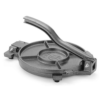 HENDI Tortilla Presse, für Tortillas bis zu ø26cm, mit Gummifüßen, Tortillas, Quessedias, Tacos, Tortilla Maker, Roti Maker, Teigpresse, 350x265x(H)170mm, Gusseisen HENDI Tortilla Presse, für Tortillas bis zu ø26cm, mit Gummifüßen, Tortillas, Quessedias, Tacos, Tortilla Maker, Roti Maker, Teigpresse, 350x265x(H)170mm, Gusseisen