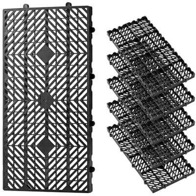 VEVOR 6x Kunststoffpaletten 600x300x30 mm, Nestbare Leichtpaletten mit 1000 kg/㎡ Statischer Traglast, Industriepaletten mit Gitterstruktur Schnappverbindung, Bodenpaletten für Lager Garage Supermarkt VEVOR 6x Kunststoffpaletten 600x300x30 mm, Nestbare Leichtpaletten mit 1000 kg/㎡ Statischer Traglast, Industriepaletten mit Gitterstruktur Schnappverbindung, Bodenpaletten für Lager Garage Supermarkt