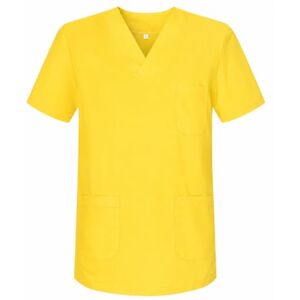 MISEMIYA Medizinische Uniformen Unisex Top Krankenschwester Krankenhaus Berufskleidung Small, Gelb MISEMIYA Medizinische Uniformen Unisex Top Krankenschwester Krankenhaus Berufskleidung Small, Gelb