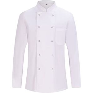 MISEMIYA Herren Kochjacke Herren Kochjacke Hospitality Uniform Ref.682B Large, Kochjacke 682 Weiß MISEMIYA Herren Kochjacke Herren Kochjacke Hospitality Uniform Ref.682B Large, Kochjacke 682 Weiß